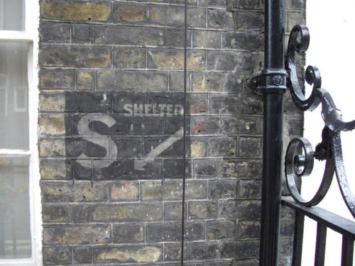Sign Air Raid Shelter Lord North Street #1