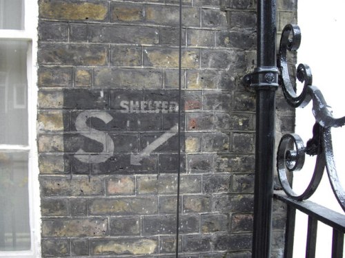 Sign Air Raid Shelter Lord North Street