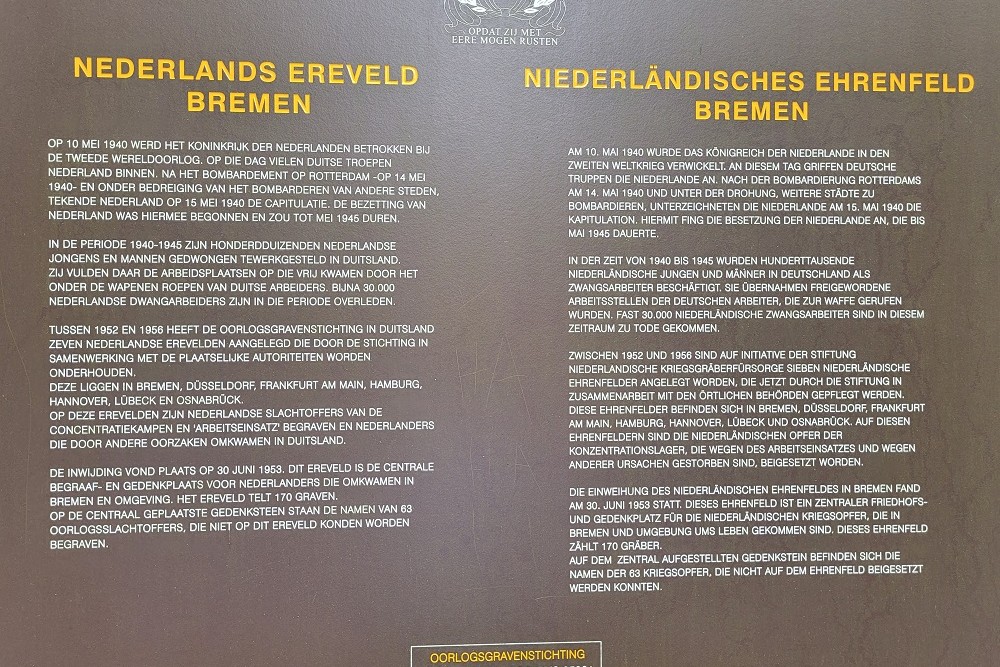 Dutch War Cemetery Osterholzer Friedhof Bremen #2