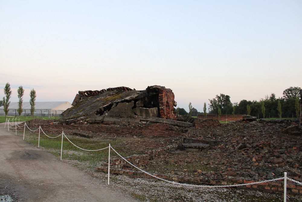 Remains of Gas Chamber 2 Auschwitz II #1