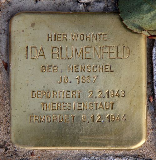 Stolperstein Schaperstrae 1