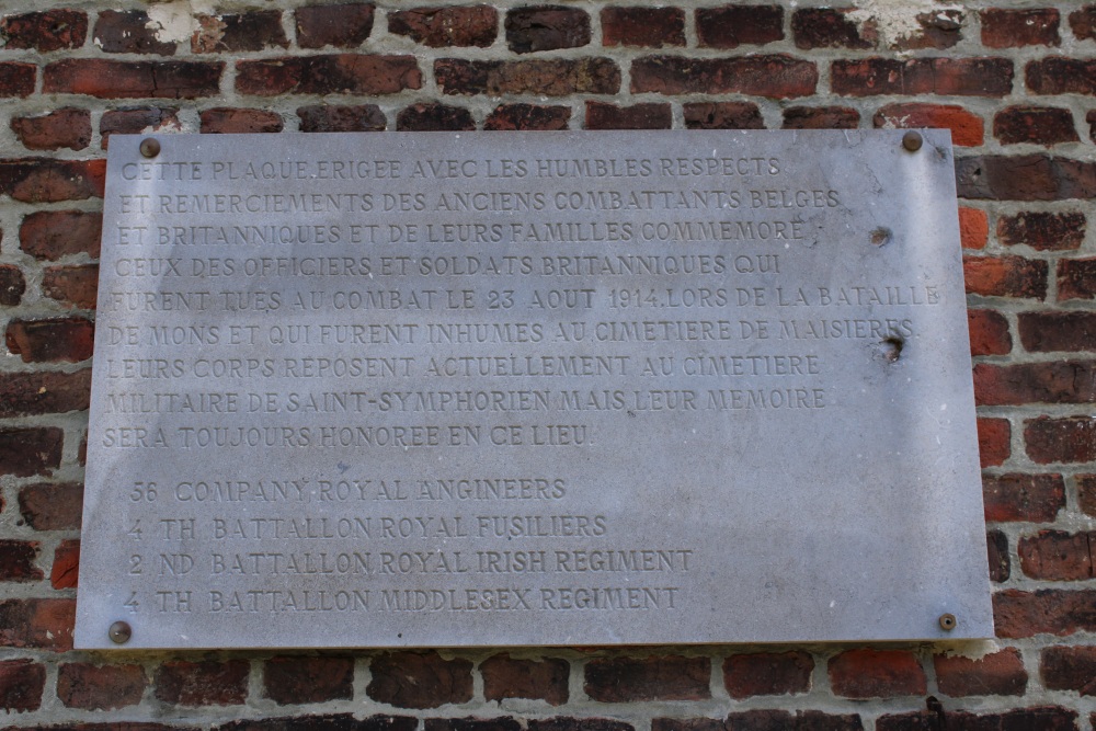 Memorial 23 August 1914 Maisières #2