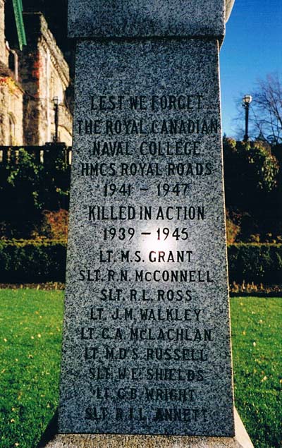 Royal Canadian Naval College Monument #1