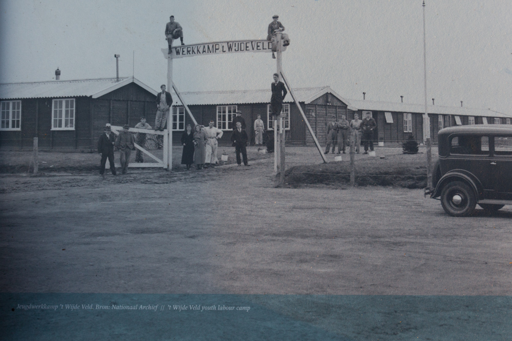 Information Sign Fighting at 't Wijde Veld Labour Camp #4