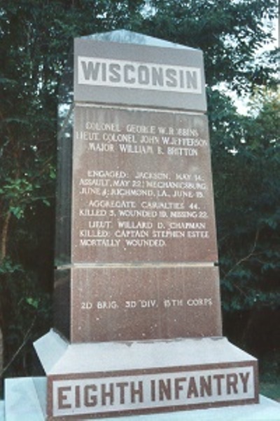 8th Wisconsin Infantry (Union) Monument #1