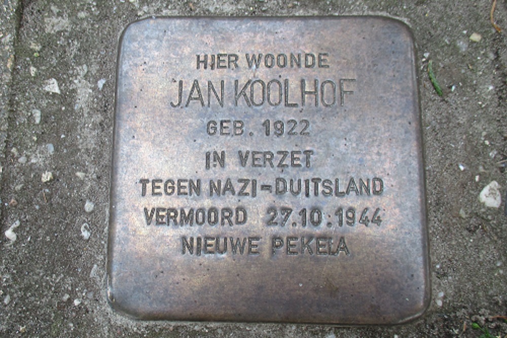 Stolperstein Jan Koolhoflaan 3