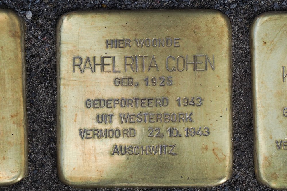 Stolpersteine Sandrasteeg 5 (nu Sandrasteeg 4) #3