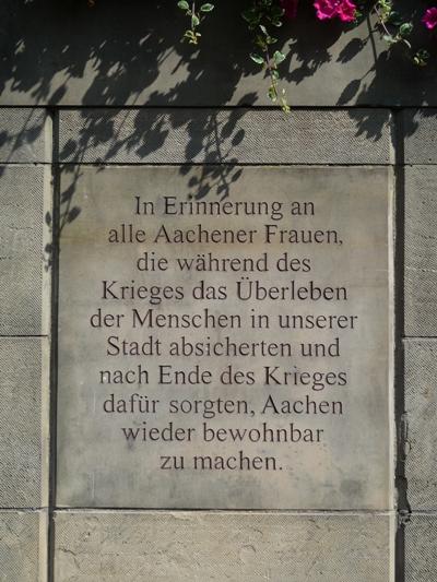 Remembrance-Stone Women of Aachen #4