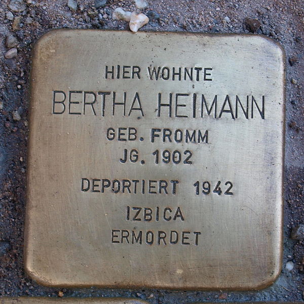 Stolpersteine Burgstrae 22 #1