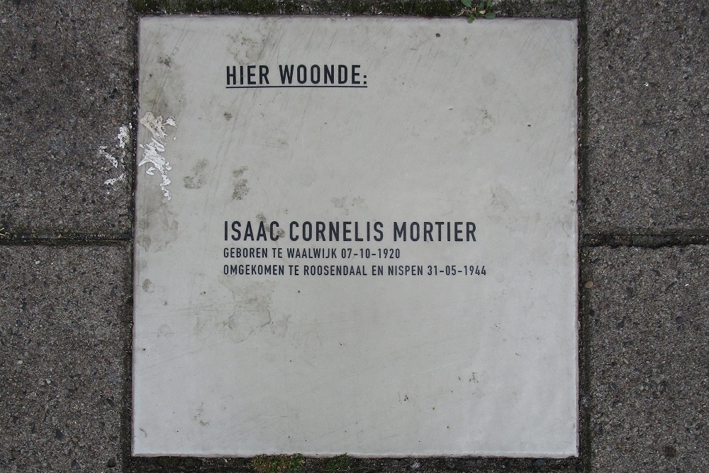 Memorial Stone Hugo de Grootstraat 2 #1