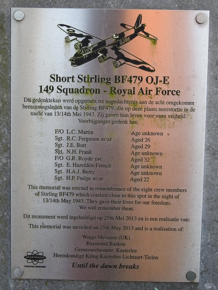 Memorial Short Stirling BF479 OJ-E #3