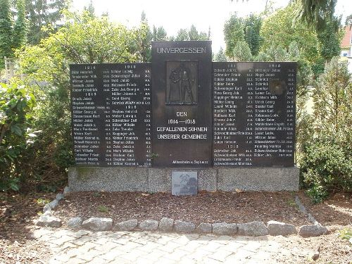 Monument Eerste Wereldoorlog Altlussheim #1