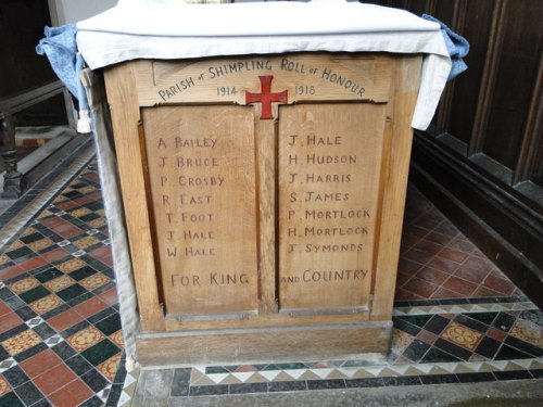Roll of Honour St. George Church