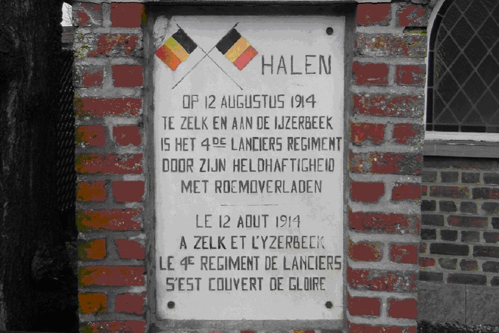 Monument 4de Lansiers Regiment Halen #1