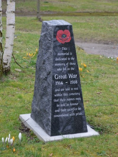 Memorial WWI-burials Key Hill Cemetery