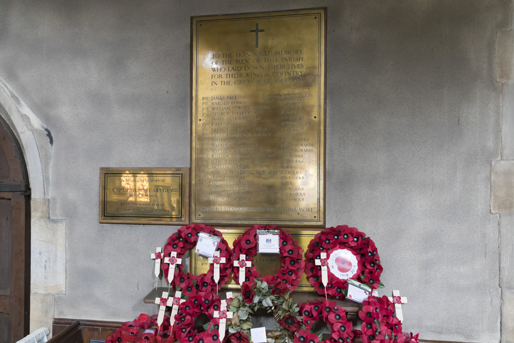 Gedenktekens St. Andrew's church Aysgarth