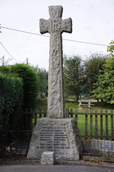 Oorlogsmonument Llanyre #1