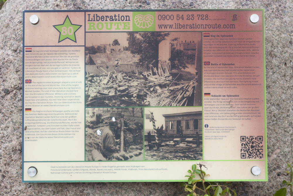 Liberation Route Marker 080: Slag om Opheusden #2
