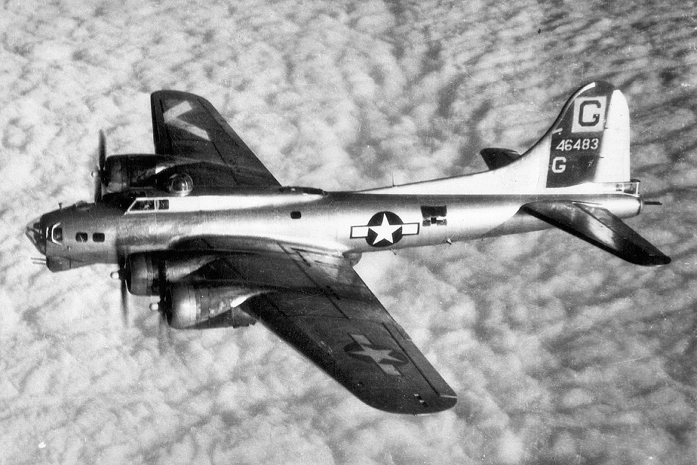 Crashlocatie B-17G Flying Fortress 42-107070