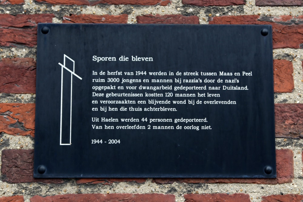 Monument 'Sporen die Bleven' Haelen