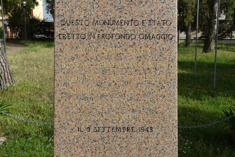 Monument U.S. 36th Infantry Division Paestum #5