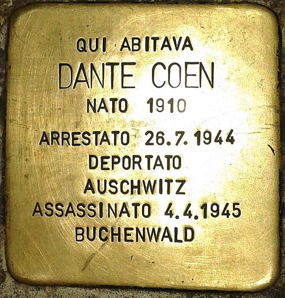 Stolperstein Via Plinio 20 #1