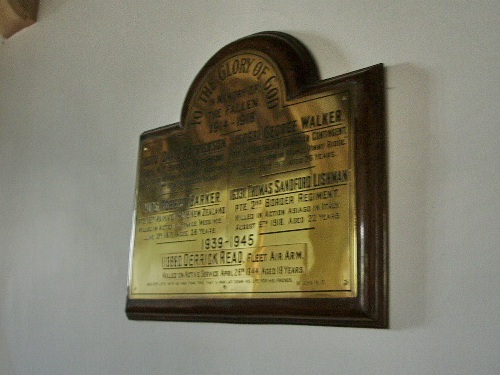 War Memorial St Catherines Church #1