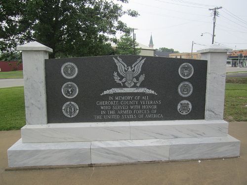 Monument Veteranen Cherokee County