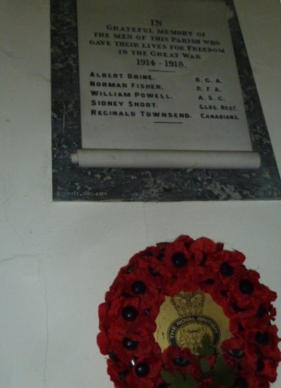 War Memorial Combe Hay Church