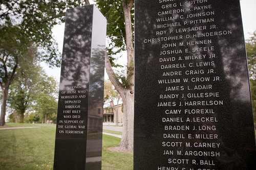 Monument Irak-oorlog Fort Riley