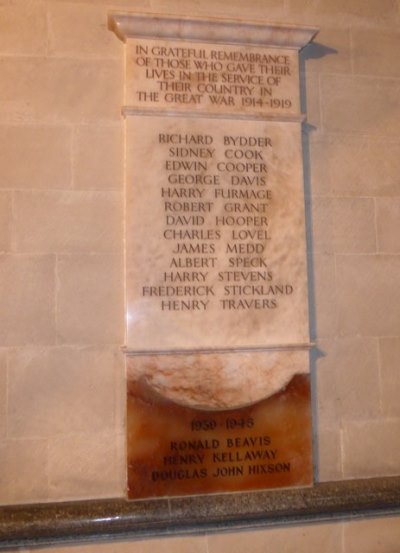 War Memorial St. James Church