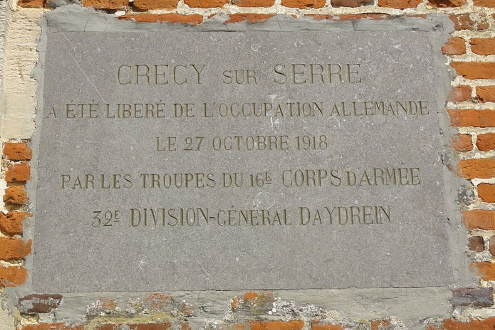 Gedenkteken Bevrijding Crcy-sur-Serre #1