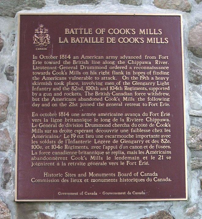 Memorial Battle of Cook's Mills #2