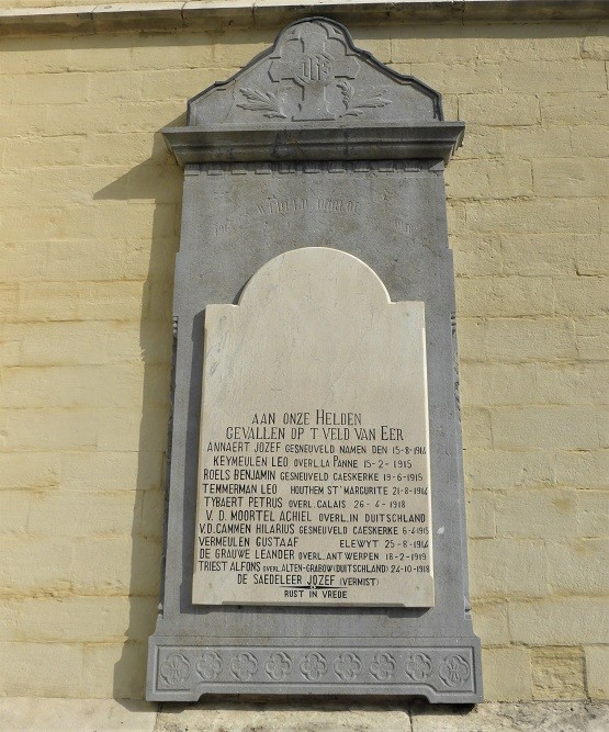 Memorials First World War Hofstade #4