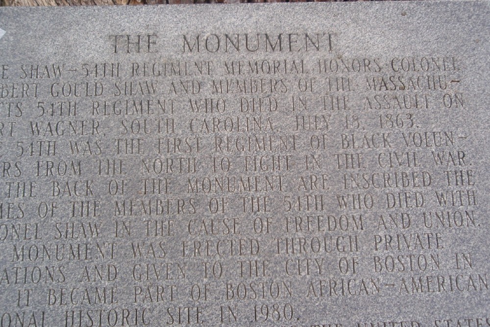 Robert Gould Shaw and the 54th Regiment Memorial #4