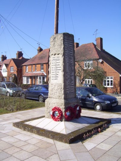 Oorlogsmonument Newnham en Nateley Scures