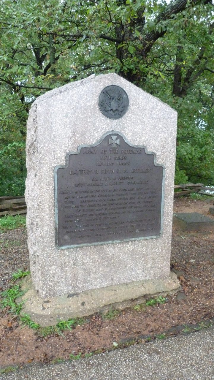 5th United States Artillery - Battery D Monument #1