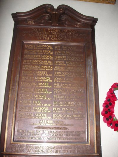 War Memorial St. Martin Of Tours Church