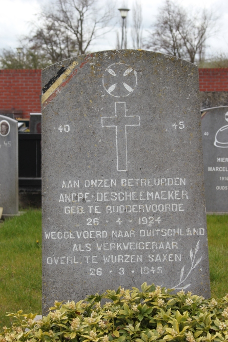 Belgische Oorlogsgraven Ruddervoorde #4