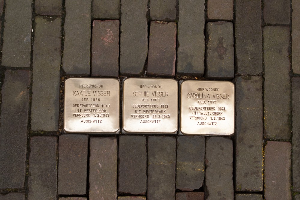 Stolpersteine Nieuwstraat 5 (nu Nieuwstraat 92)