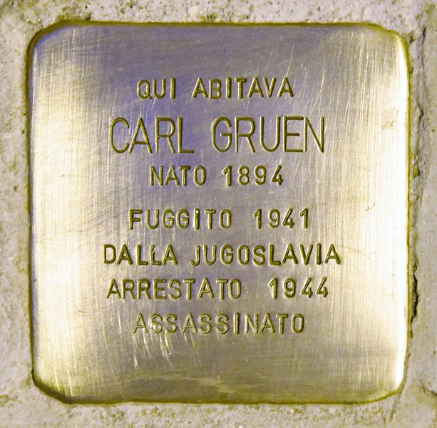 Stolperstein Via Umberto I