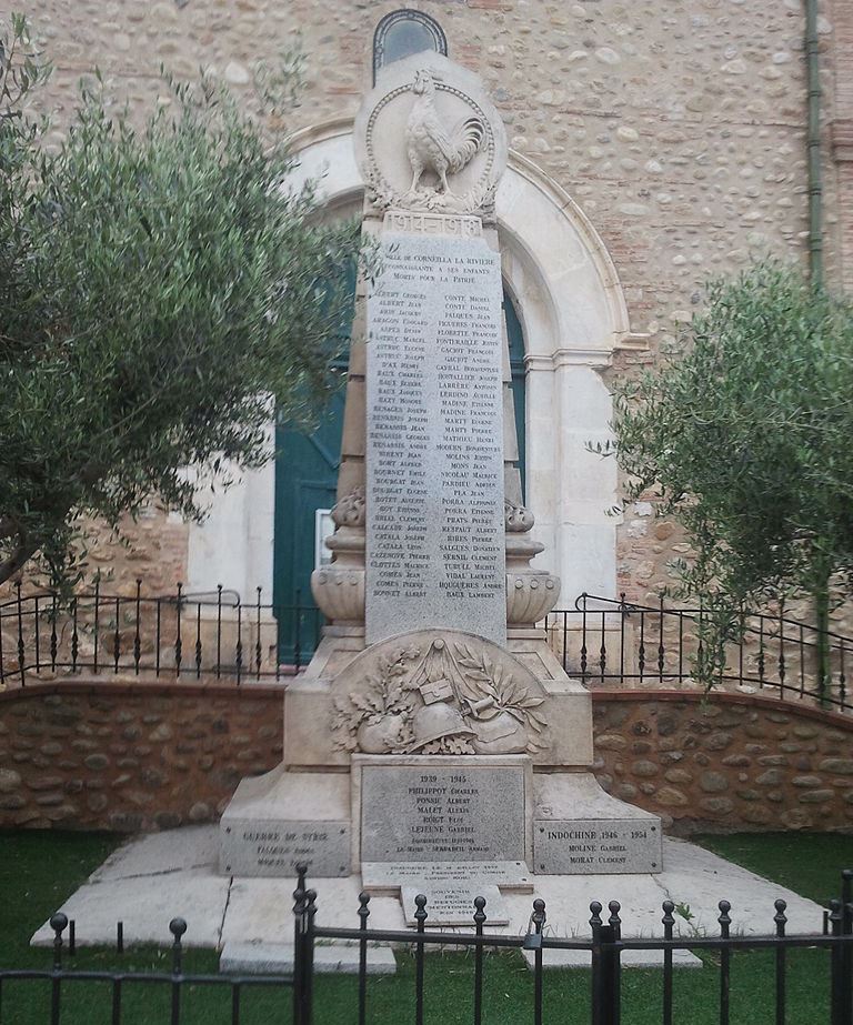Oorlogsmonument Corneilla-la-Rivire