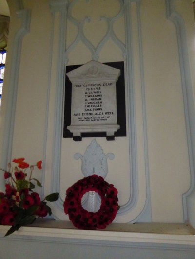 Oorlogsmonument St. John the Evangelist Church