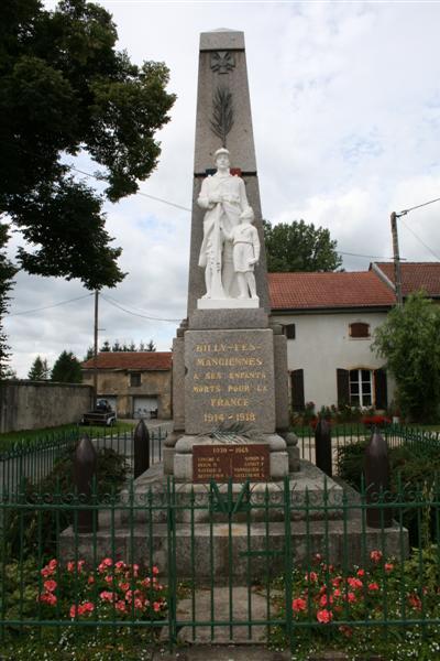 Oorlogsmonument Billy-sous-Mangiennes