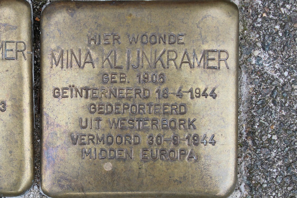 Stolpersteine Eemsstraat 43 #3