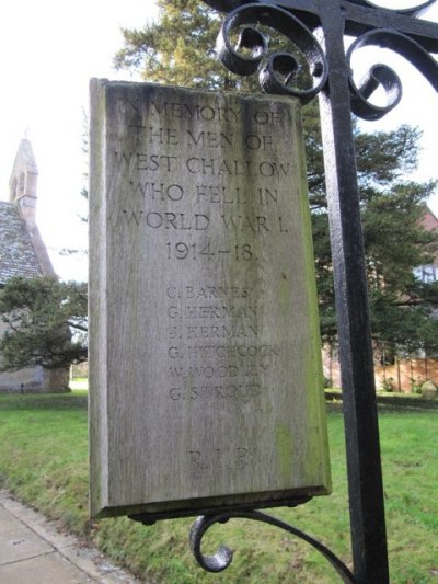 Oorlogsmonument West Challow #2