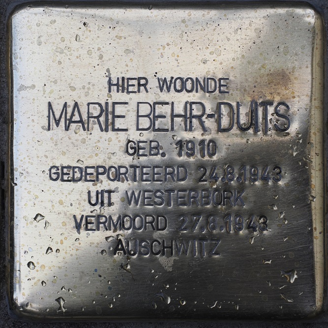 Stolpersteine Golstraat 27 #2