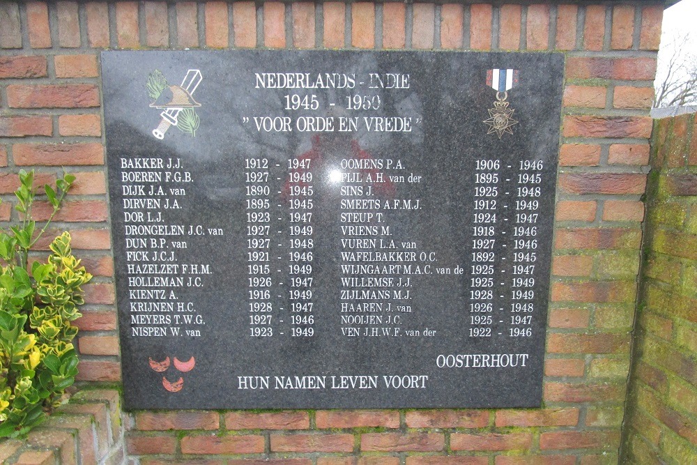 Monument for fallen soldiers in the Dutch East Indies. #3