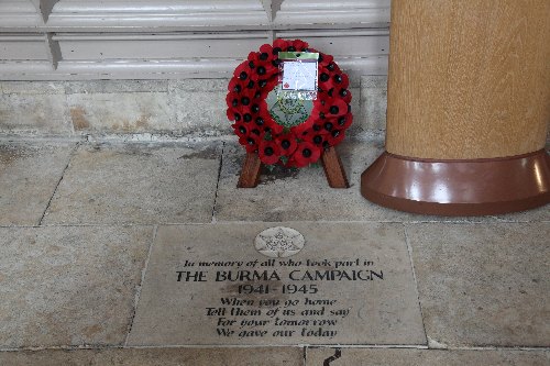Memorial stone Burma Campaign #2