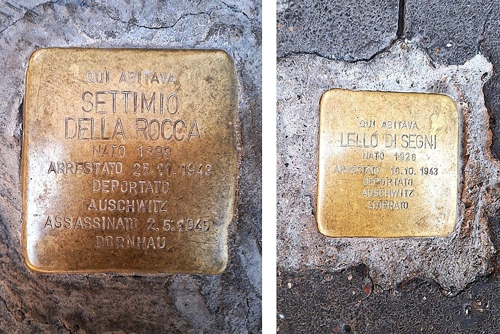 Stolpersteine Via del Portico d'Ottavia 9 #5